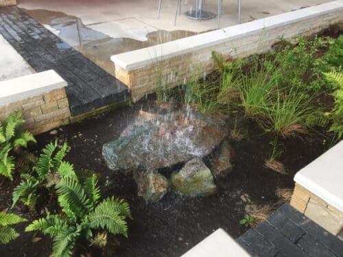A designed stormwater runoff.