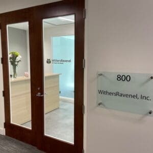 An exterior look of the WithersRavenel Charlotte Office.