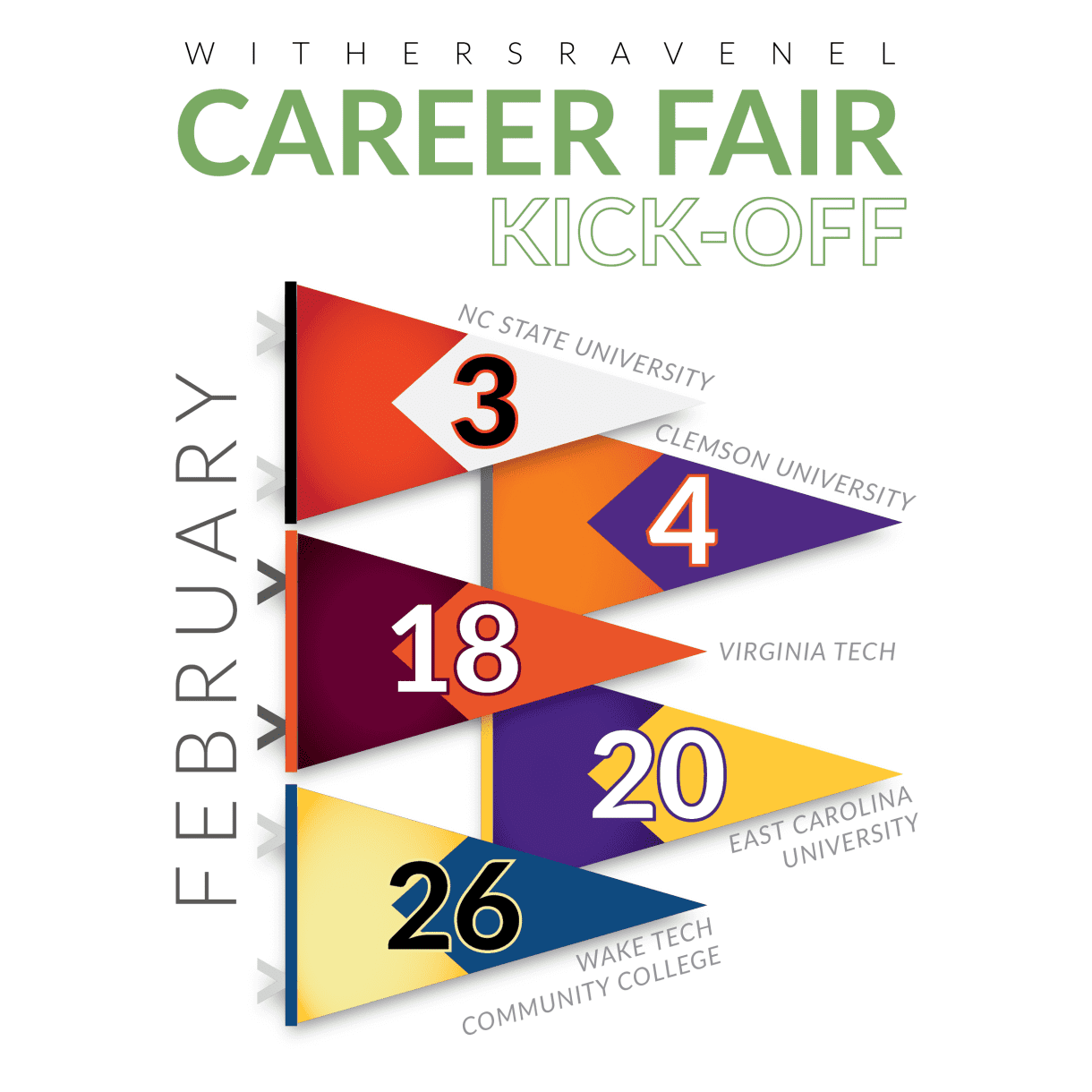 WithersRavenel College Career Fairs Kickoff Dates in February