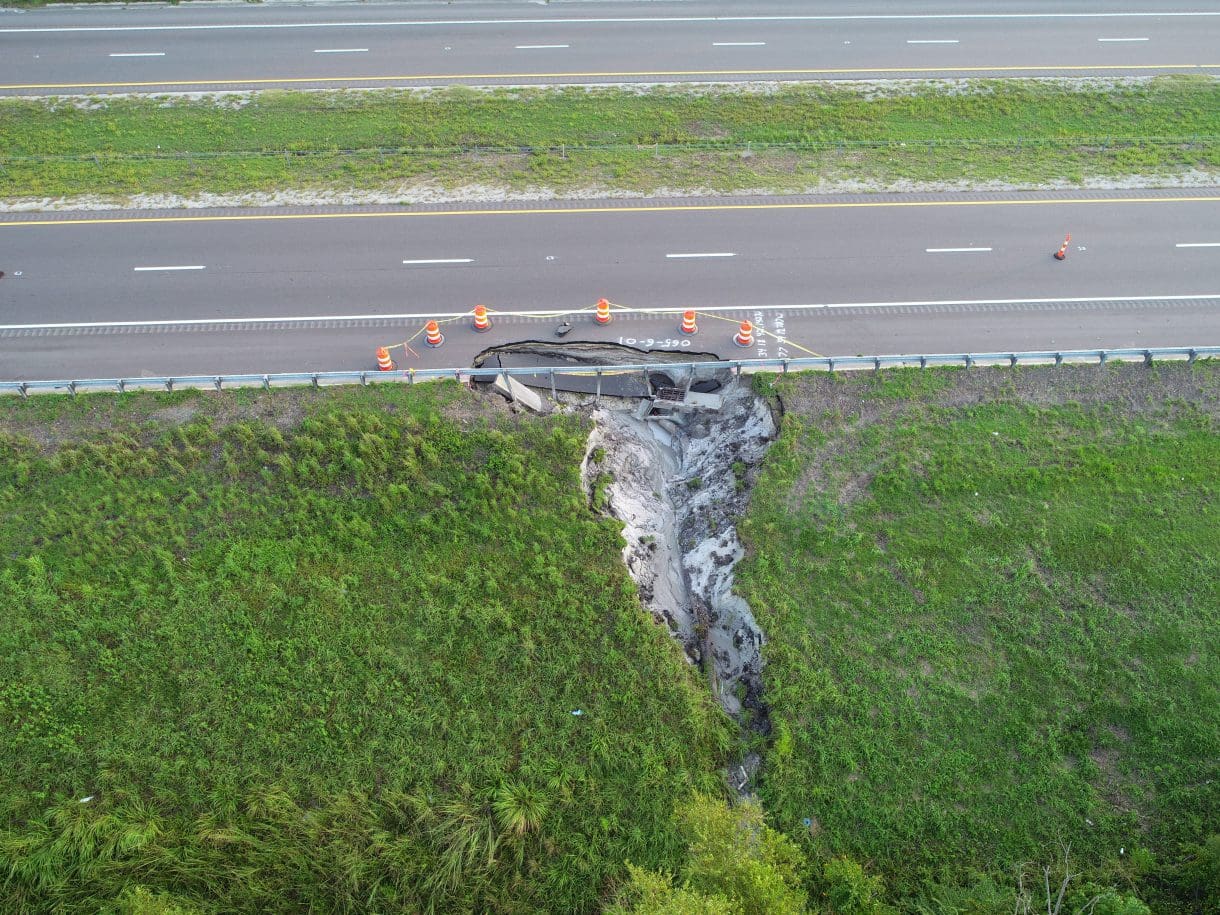 This WithersRavenel drone image shows erosion damage following Hurricane Dorian in 2019.