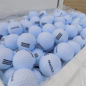 a bunch of golf balls