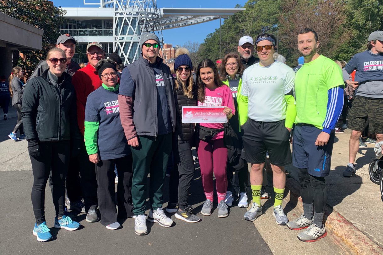 WithersRavenel employees took part in a run for the Kay Yow Cancer Fund