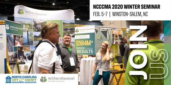 WithersRavenel is a gold sponsor for the North Carolina City and County Management Association (NCCCMA) Winter Seminar in Winston-Salem