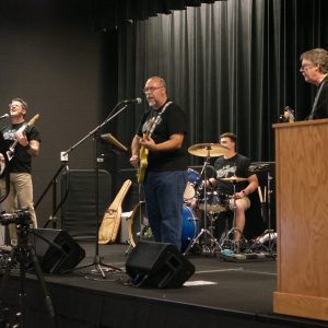 A live rock band