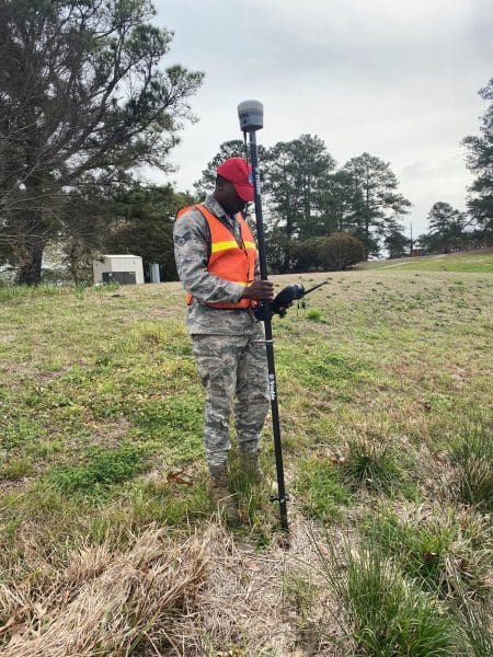 surveying out in the field