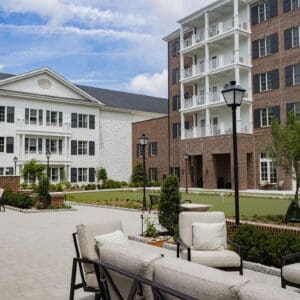 Open spaces at Hayes Barton Place.