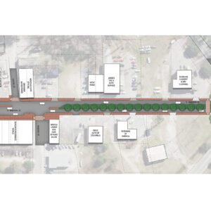 Whiteville Streetscape concept drawing