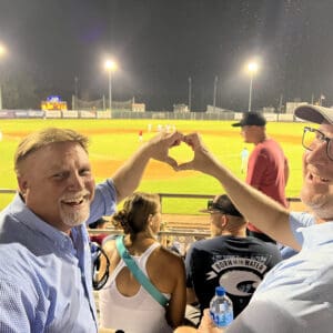 WithersRavenel staff at a baseball game in Wilmington.