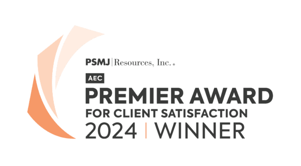 Logo for a client satisfaction award.