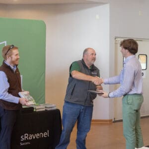 Graduate receives recognition at company event