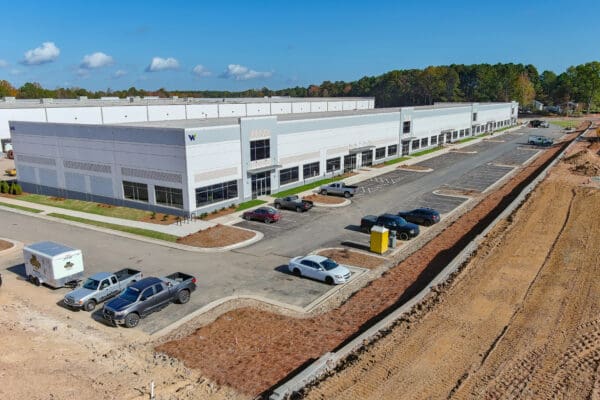 First completed building in industrial park