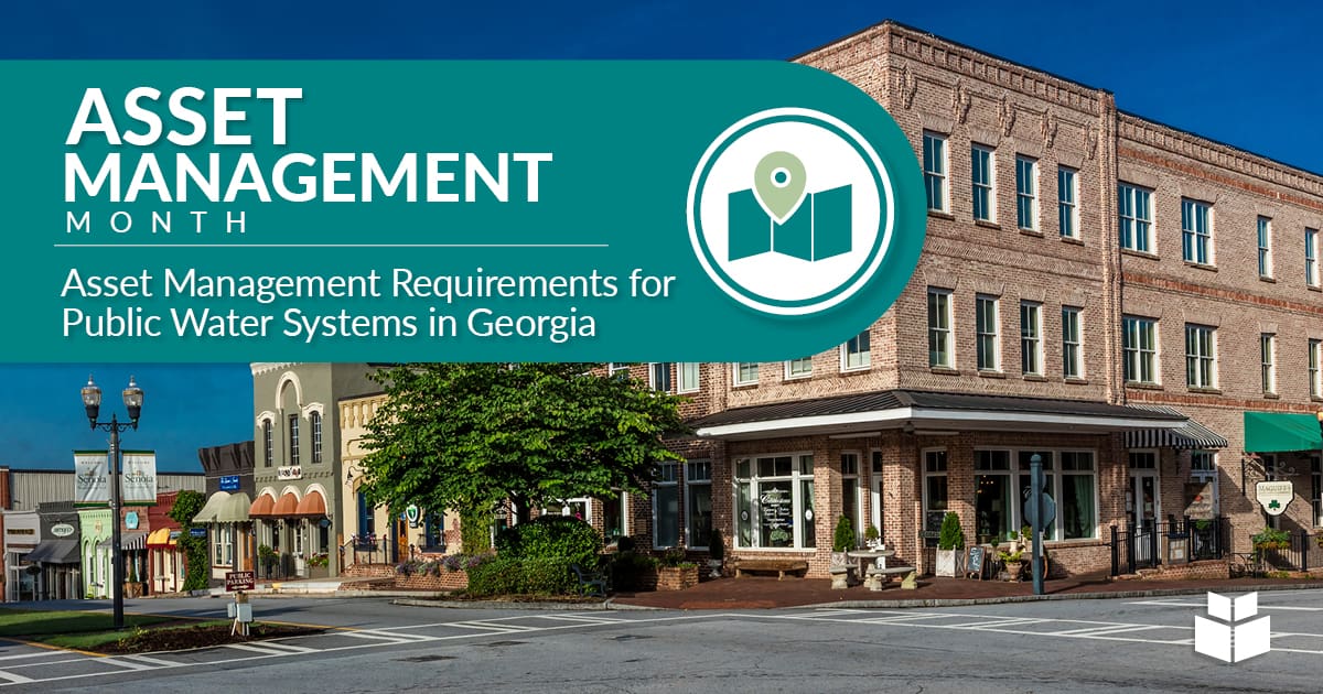 A graphic highlighting Asset Management Requirements in Georgia