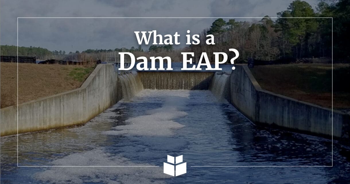 An image of water flowing through a dam.