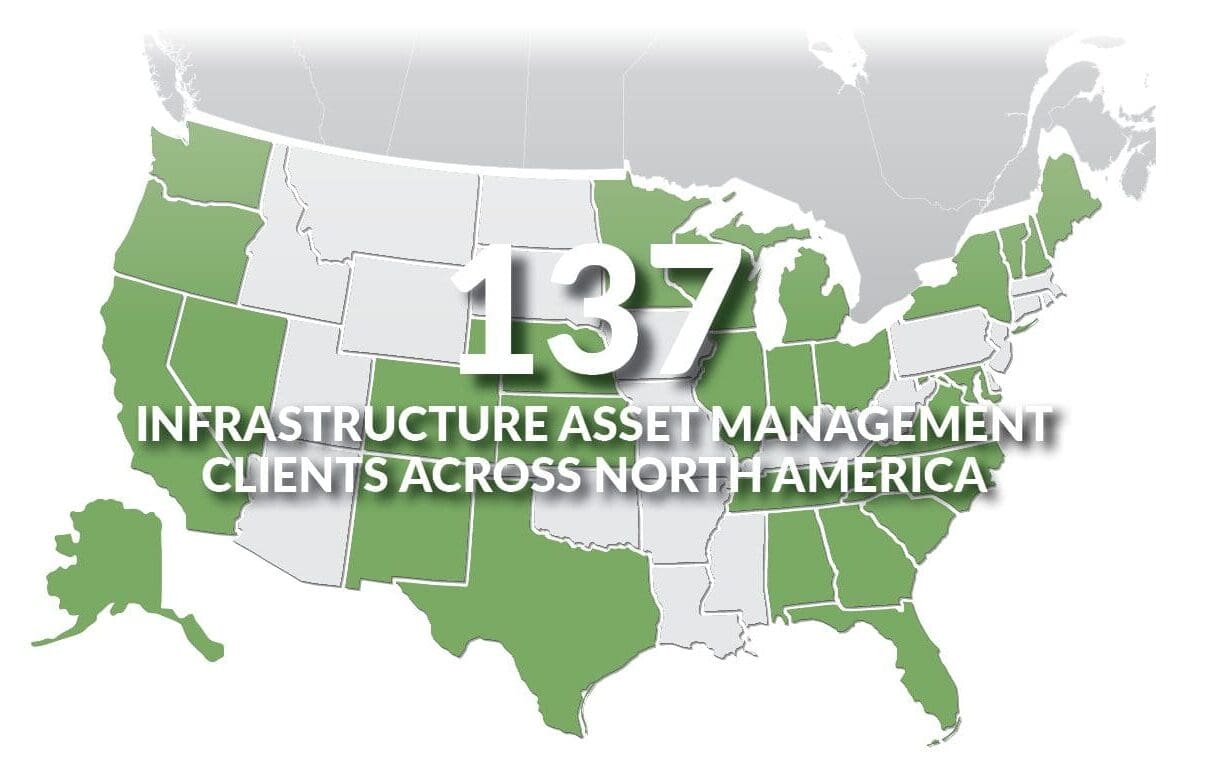 A map of WithersRavenel's Asset Management clients.