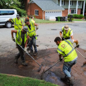 Application of PressurePave preservation in Lexington, NC.