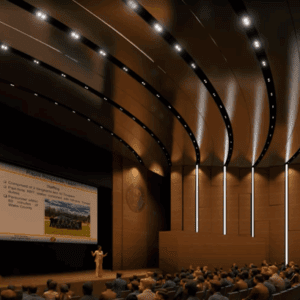 A rendering of the SHP Museum & Auditorium.