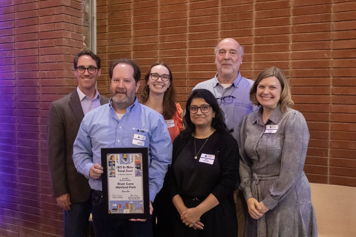 Members of the WithersRavenel Design+Planning team at the 2025 Sir Walter Raleigh Awards.