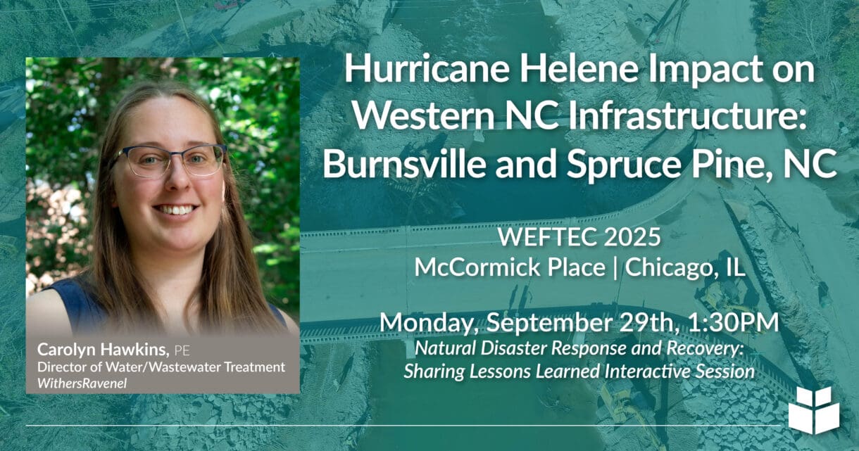 An image of the speaker that will be presenting at WEFTEC 2025 for WithersRavenel.