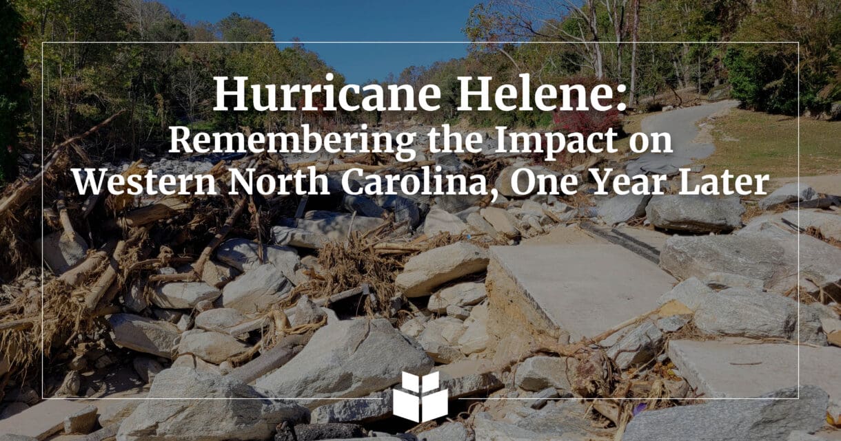 An image of the devastation from the events of Hurricane Helene in Western North Carolina.