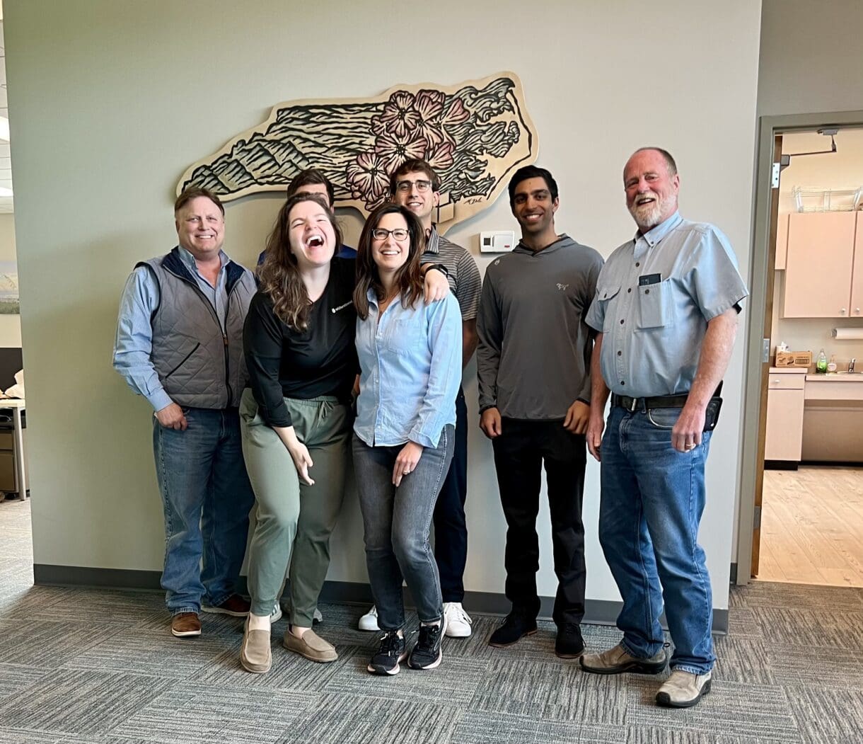 A group photo of WR employees.