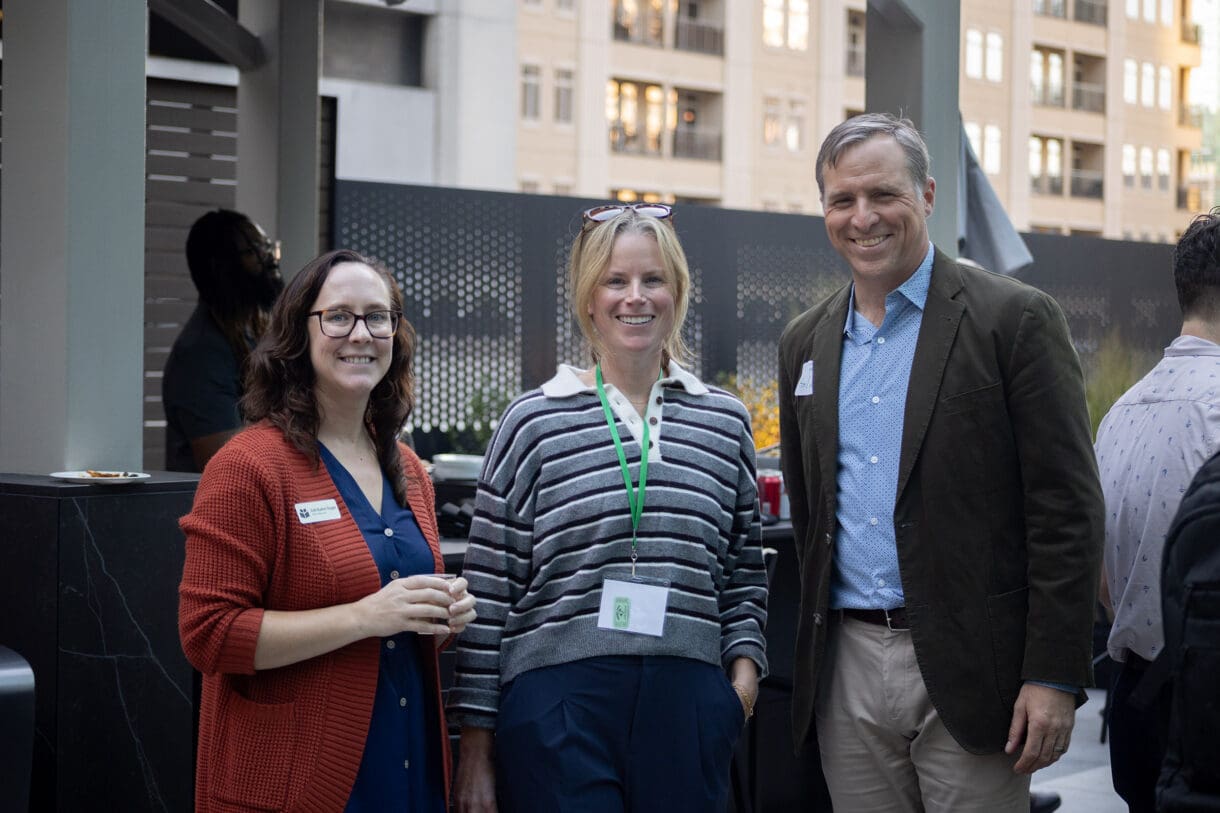 Three WithersRavenel employees pose for a photo