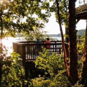 An image of a rendering of a scenic overlook at Black Creek Greenway.