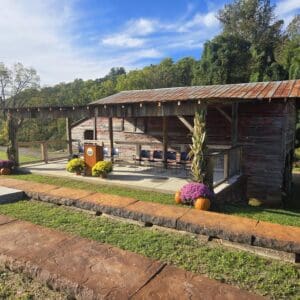A ribbon cutting ceremony at Smith Farm Park in Mars Hill, NC.