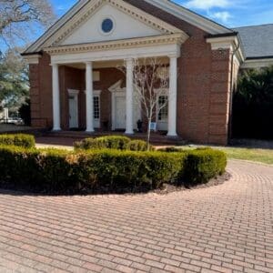 Saint Mary's School: Pittman Auditorium from the exterior.